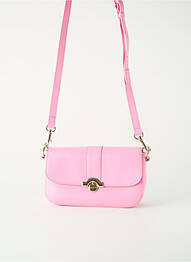 Sac multipoches forme rectangulaire rose LANCASTER femme