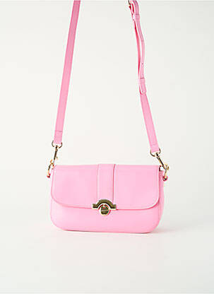 Sac multipoches forme rectangulaire rose LANCASTER femme