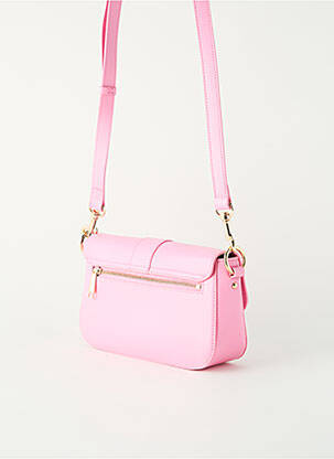 Sac multipoches forme rectangulaire rose LANCASTER femme
