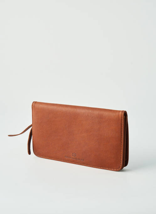 Portefeuille marron LES ATELIERS FOURÉS femme