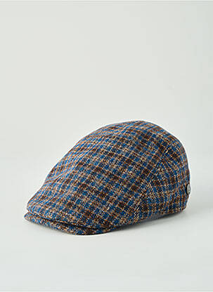 Casquette imprimé carreaux bleu MTM homme