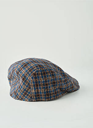 Casquette imprimé carreaux bleu MTM homme