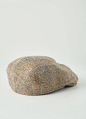 Casquette doublure beige HARRIS TWEED homme