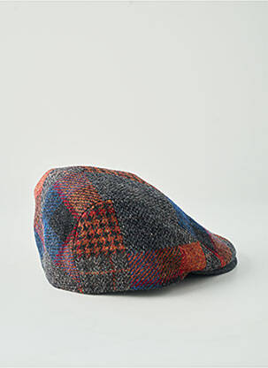 Casquette imprimé carreaux bleu MTM homme
