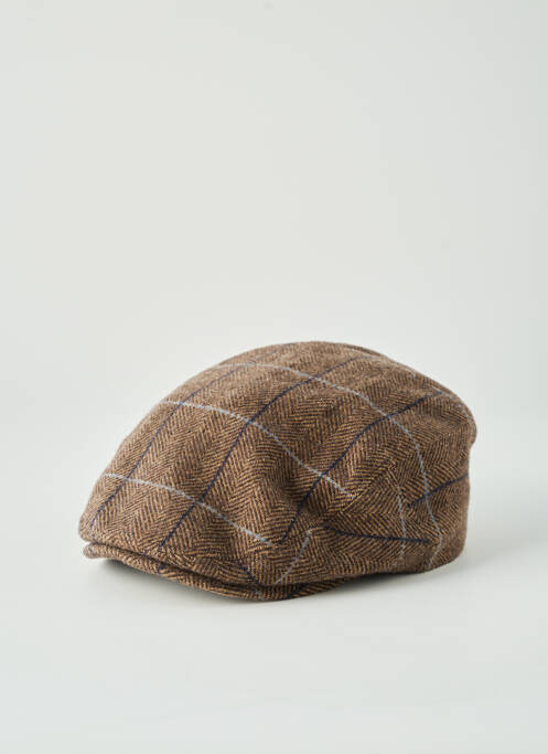 Casquette imprimé carreaux marron STETSON homme