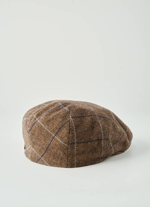 Casquette imprimé carreaux marron STETSON homme