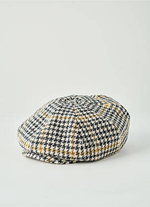 Casquette tissage pied de poule beige STETSON homme