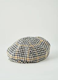 Casquette tissage pied de poule beige STETSON homme