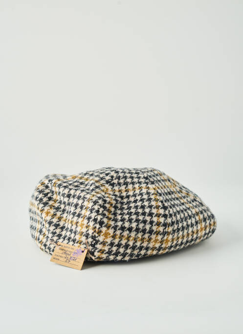 Casquette tissage pied de poule beige STETSON homme