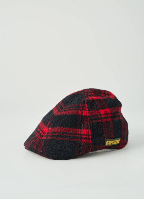 Casquette imprimé carreaux rouge STETSON homme
