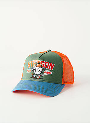 Casquette orange STETSON homme