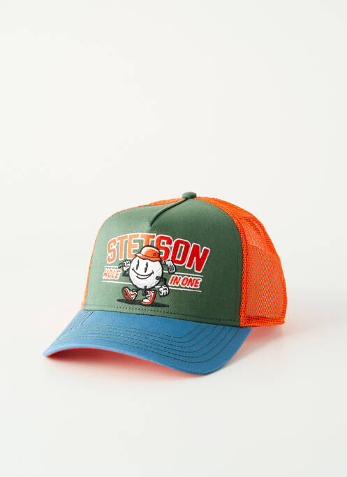 Casquette orange STETSON homme