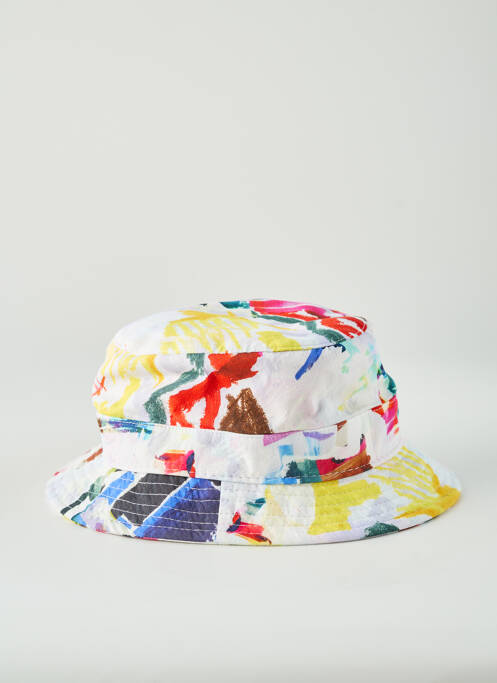 Chapeau imprimé fantaisie blanc M BY FLECHET homme