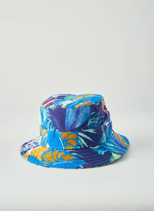Chapeau imprimé fantaisie bleu M BY FLECHET homme