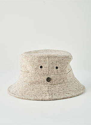 Chapeau doublure beige TAFFTA homme