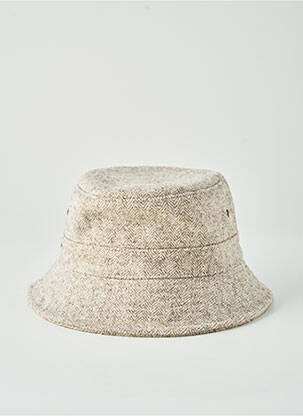 Chapeau doublure beige TAFFTA homme