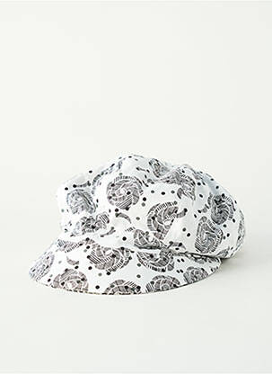 Casquette imprimé fantaisie blanc TAFFTA femme