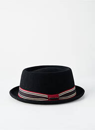 Chapeau imprimé rayures noir STETSON homme