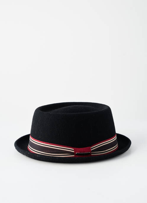 Chapeau imprimé rayures noir STETSON homme