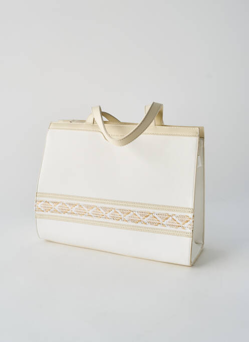 Sac multipoches forme rectangulaire beige FRANCINEL femme