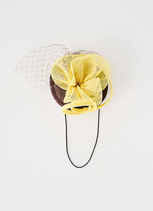 Accessoire pour cheveux fermeture elastique jaune MOT D'ELLE femme