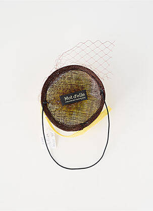 Accessoire pour cheveux fermeture elastique jaune MOT D'ELLE femme