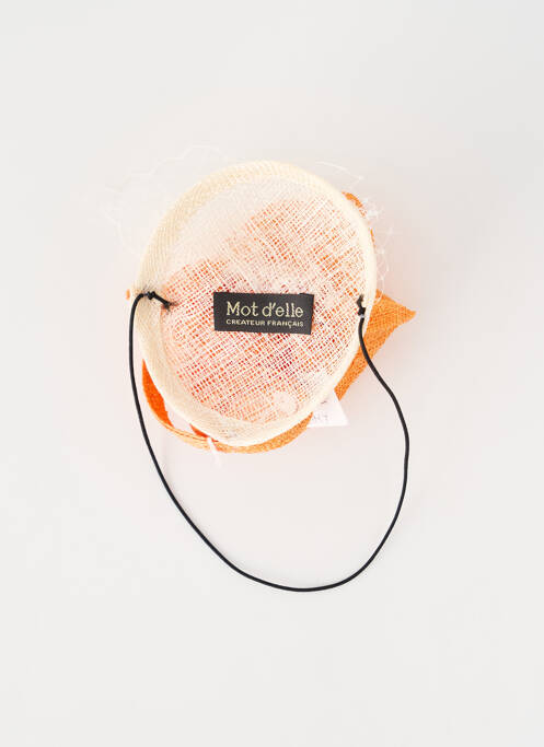 Accessoire pour cheveux fermeture elastique orange MOT D'ELLE femme