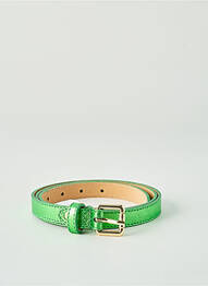 Ceinture effet matière satinée vert CINNAMON femme