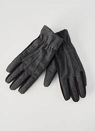 Gants doublure gris ISOTONER homme