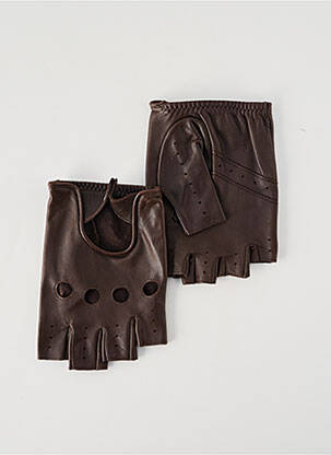Mitaines marron AGNELLE homme