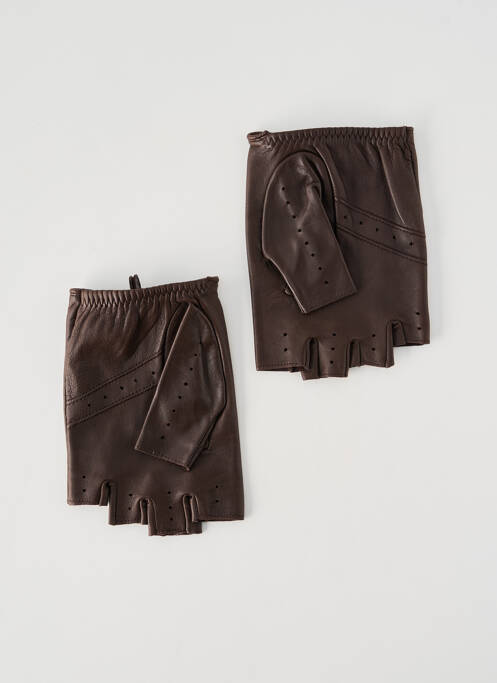 Mitaines marron AGNELLE homme