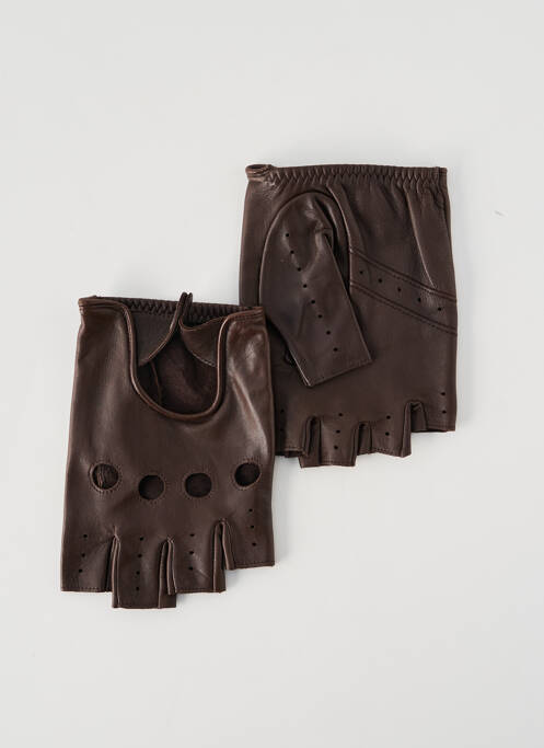 Mitaines marron AGNELLE homme