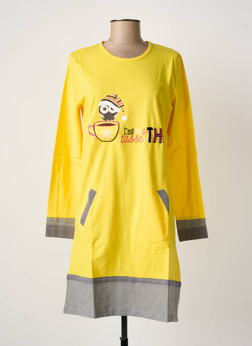 Chemise de nuit jaune ROSE POMME femme