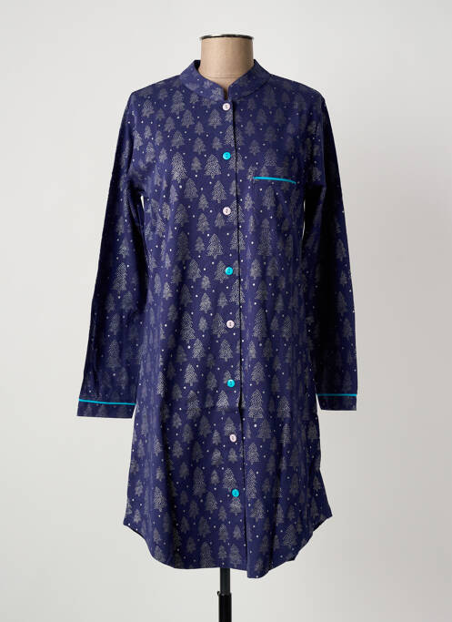 Chemise de nuit bleu ROSE POMME femme