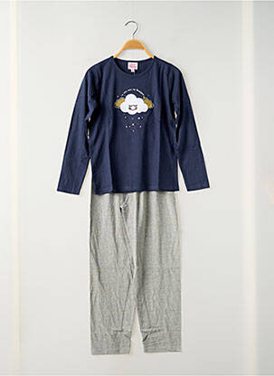 Pyjama tissage jersey bleu ROSE POMME fille