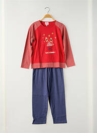 Pyjama tissage jersey rouge ROSE POMME fille