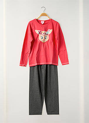 Pyjama tissage jersey rose ROSE POMME fille
