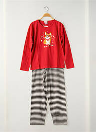 Pyjama tissage jersey rouge ROSE POMME fille