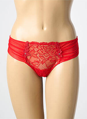 Culotte tissage dentelle rouge AMBRA femme