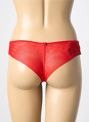 Culotte tissage dentelle rouge AMBRA femme