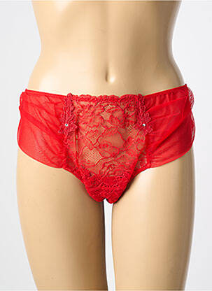 Shorty légère et transparente rouge AMBRA femme
