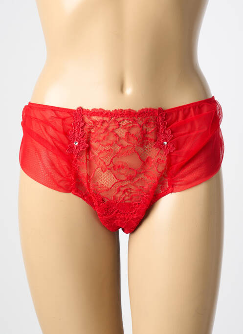 Shorty légère et transparente rouge AMBRA femme