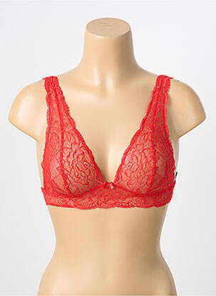 Soutien-gorge sans armature haut soutien-gorge emboitant rouge AMBRA femme