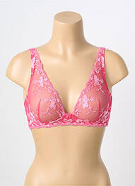 Soutien-gorge légère et transparente haut soutien-gorge emboitant rose AMBRA femme