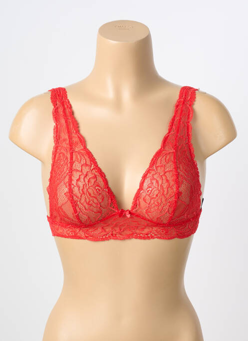 Soutien-gorge sans armature haut soutien-gorge emboitant rouge AMBRA femme