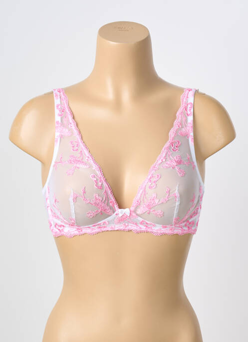 Soutien-gorge légère et transparente haut soutien-gorge emboitant rose AMBRA femme