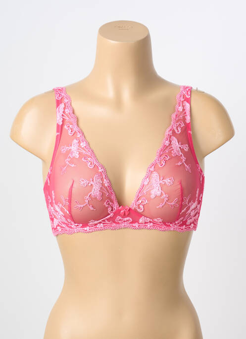 Soutien-gorge légère et transparente haut soutien-gorge emboitant rose AMBRA femme