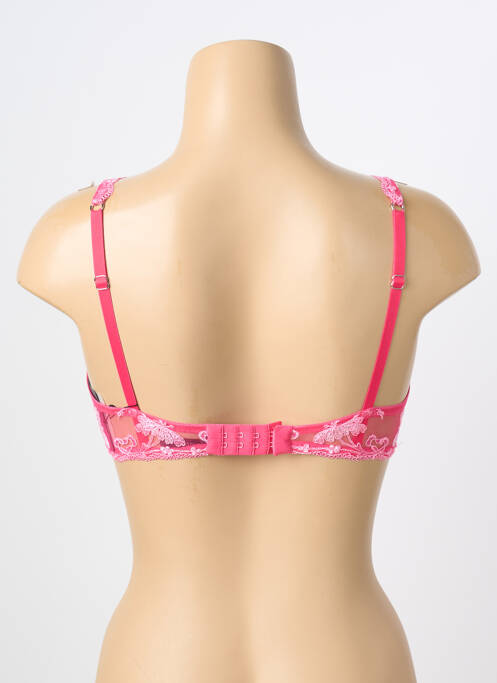 Soutien-gorge légère et transparente haut soutien-gorge emboitant rose AMBRA femme