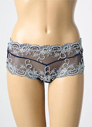 Shorty broderie bleu AMBRA femme