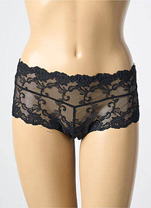 Shorty légère et transparente noir AMBRA femme